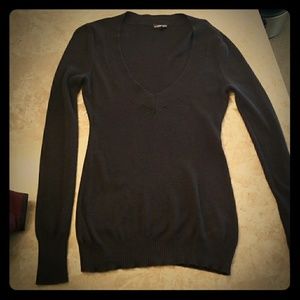 Black Express V-Neck Sweater